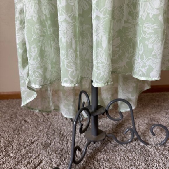 Soft Celdon High Low Ruffle Dress  8444 - Picture 9 of 11